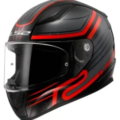 Casco Integrale Ls2 FF353 Rapid II Circuit Nero Rosso Lucido
