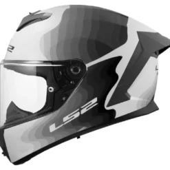 Casco Integrale Ls2 FF820 Rapid III Flow Bianco Grigio Lucido