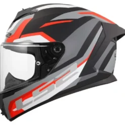 Casco Integrale Ls2 FF820 Rapid III Hyper Nero Rosso Opaco