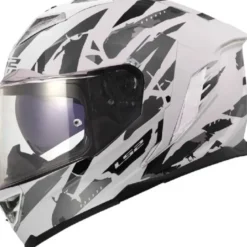 Casco Integrale Ls2 FF818 Storm III Kaos Bianco Grigio Lucido