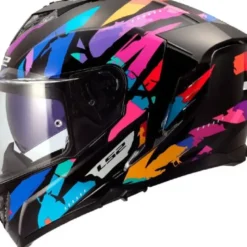 Casco Integrale Ls2 FF818 Storm III Kaos Nero Viola Blu Lucido