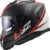 Casco Integrale Ls2 Ff800 Storm II Nerve Nero Opaco Rosso