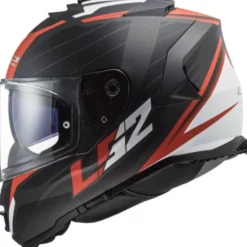 Casco Integrale Ls2 Ff800 Storm II Nerve Nero Opaco Rosso
