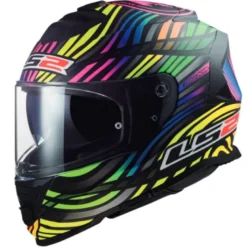 Casco Integrale Ls2 FF800 Storm II Power Nero Opaco Rainbow