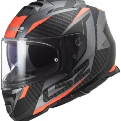 Casco Integrale Ls2 Ff800 Storm II Racer Matt Titanium Orange