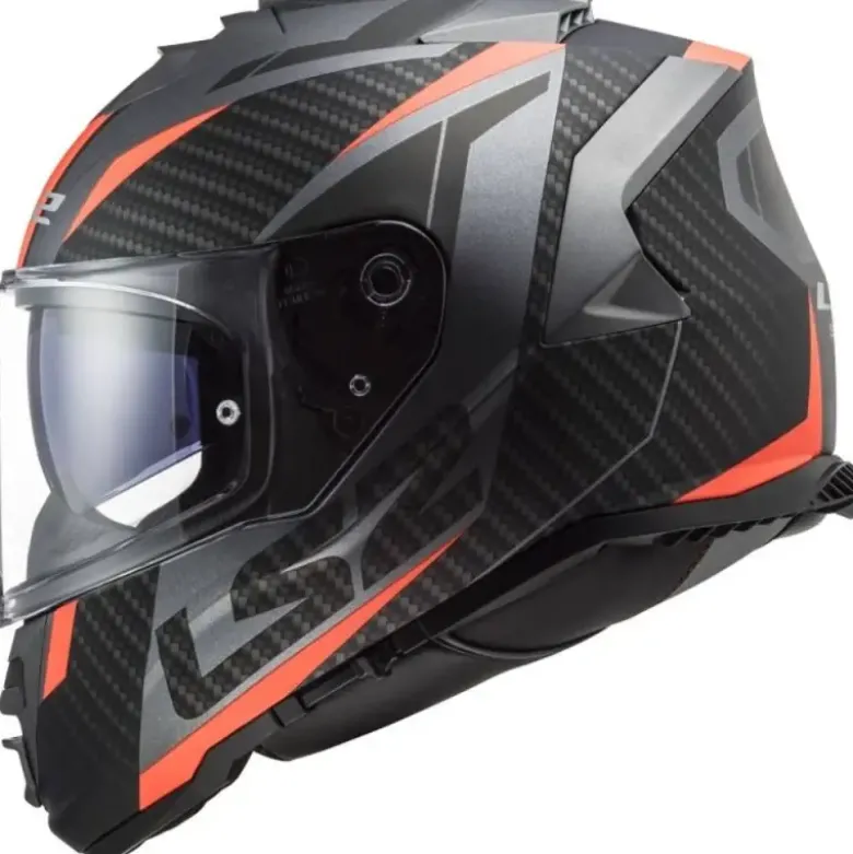 Casco Integrale Ls2 Ff800 Storm II Racer Matt Titanium Orange