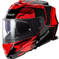 Casco Integrale Ls2 Ff800 Storm II Tracker Nero Rosso Lucido