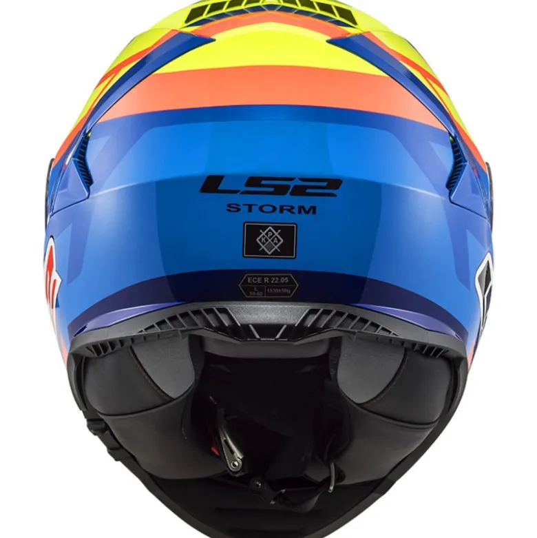 Casco Integrale Ls2 Ff800 Storm Salvador Replica Blu Giallo Alta Visibilità