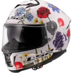 Casco Integrale Ls2 FF808 Stream II Flowers Bianco