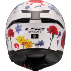 Casco Integrale Ls2 FF808 Stream II Flowers Bianco