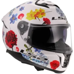 Casco Integrale Ls2 FF808 Stream II Flowers Bianco