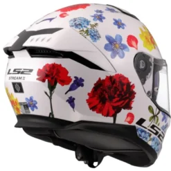 Casco Integrale Ls2 FF808 Stream II Flowers Bianco
