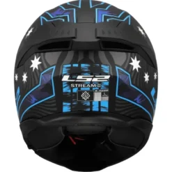 Casco Integrale Ls2 FF808 Stream II Galdam Nero Blu