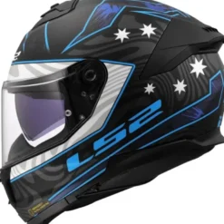 Casco Integrale Ls2 FF808 Stream II Galdam Nero Blu