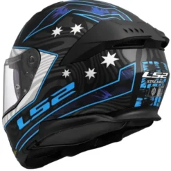 Casco Integrale Ls2 FF808 Stream II Galdam Nero Blu