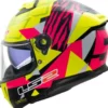 Casco Integrale Ls2 FF808 Stream II Tiger H-V Giallo Rosa
