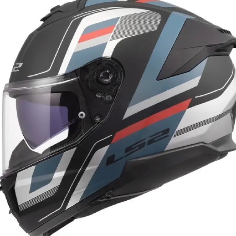 Casco Integrale Ls2 FF808 Stream II Vintage Nero Petrolio Opaco