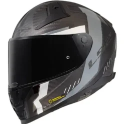 Casco Integrale Ls2 FF811 Vector II Carbon Grid Nero Grigio Opaco