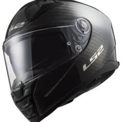 Casco Integrale Ls2 FF811 Vector II Carbon Solid Nero Lucido