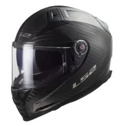 Casco Integrale Ls2 FF811 Vector II Carbon Solid Nero Lucido
