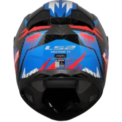 Casco Integrale Ls2 FF811 Vector II Carbon Tantic Rosso Blu