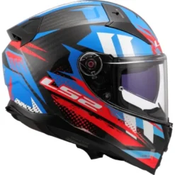 Casco Integrale Ls2 FF811 Vector II Carbon Tantic Rosso Blu