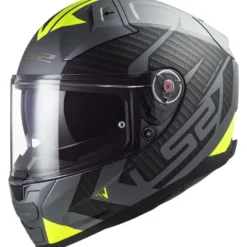 Casco Integrale Ls2 FF811 Vector II Splitter Titanio Giallo Alta Visibilità