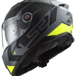 Casco Integrale Ls2 FF811 Vector II Splitter Titanio Giallo Alta Visibilità