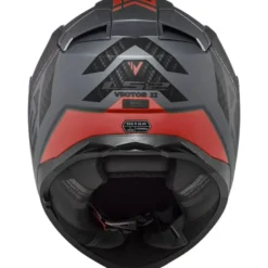 Casco Integrale Ls2 FF811 Vector II Splitter Titanio Rosso