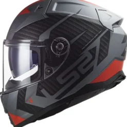 Casco Integrale Ls2 FF811 Vector II Splitter Titanio Rosso
