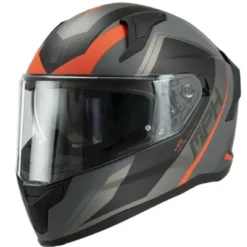 Casco Integrale MPH Tiger Plumb Grigio Nero Rosso Opaco