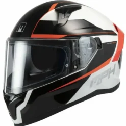 Casco Integrale MPH Tiger Stream Bianco Grigio Rosso Lucido