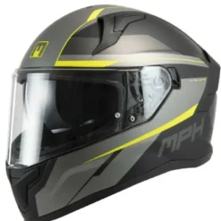 Casco Integrale MPH Tiger Stream Nero Grigio Giallo Opaco