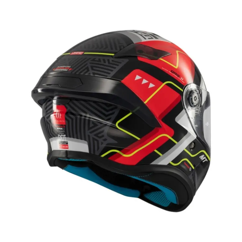 Casco Integrale Mt Helmets Ff106B Targo S Brik C5 Lucido