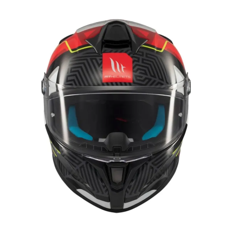 Casco Integrale Mt Helmets Ff106B Targo S Brik C5 Lucido