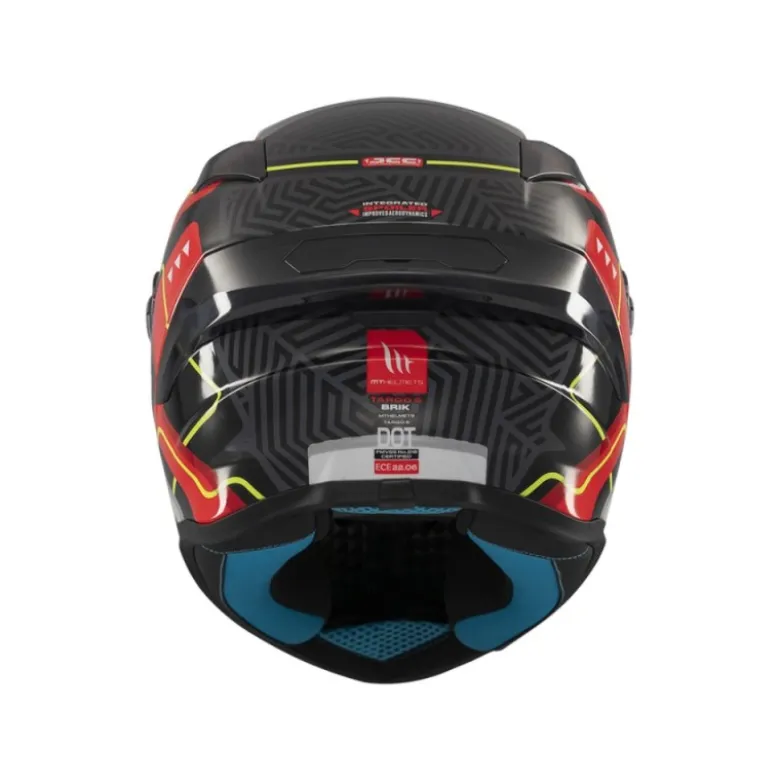 Casco Integrale Mt Helmets Ff106B Targo S Brik C5 Lucido