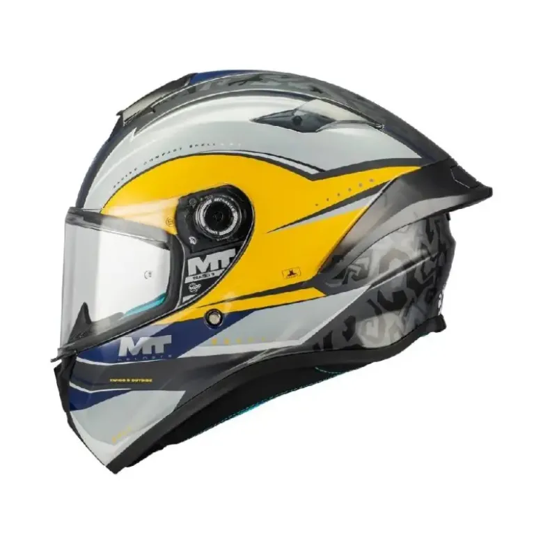 Casco Integrale Mt Helmets Ff106B Targo S C3 Outside Lucido
