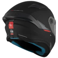 Casco Integrale Mt Helmets  Ff106B Targo S Solid A1 Nero Opaco