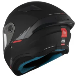 Casco Integrale Mt Helmets  Ff106B Targo S Solid A1 Nero Opaco