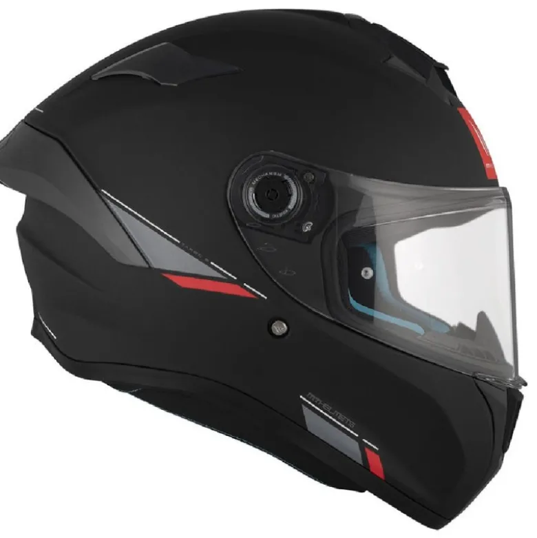 Casco Integrale Mt Helmets Ff106B Targo S Solid A1 Nero Opaco