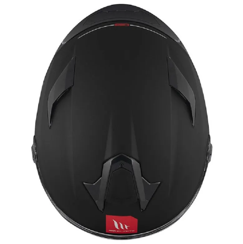 Casco Integrale Mt Helmets Ff106B Targo S Solid A1 Nero Opaco