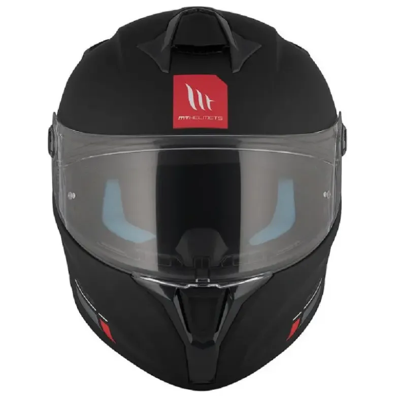 Casco Integrale Mt Helmets Ff106B Targo S Solid A1 Nero Opaco