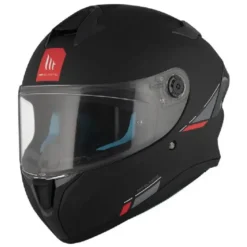 Casco Integrale Mt Helmets Ff106B Targo S Solid A1 Nero Opaco