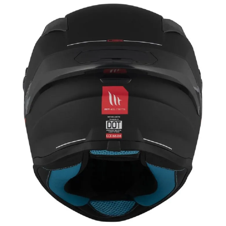 Casco Integrale Mt Helmets Ff106B Targo S Solid A1 Nero Opaco