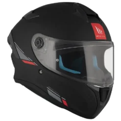 Casco Integrale Mt Helmets Ff106B Targo S Solid A1 Nero Opaco