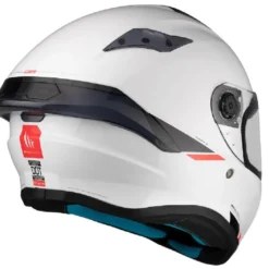 Casco Integrale Mt Helmets  Ff106B Targo S Solid Perla A0 Lucido Bianco