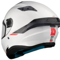 Casco Integrale Mt Helmets  Ff106B Targo S Solid Perla A0 Lucido Bianco