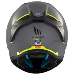 Casco Integrale Mt Helmets Ff126 Stinger 2 A12 Solid Lucido Grigio