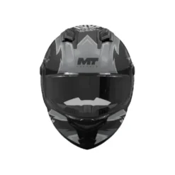 Casco Integrale Mt Helmets Ff126 Stinger 2 B2 Tagger Nero Grigio Opaco