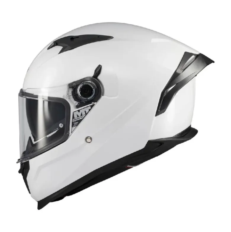 Casco Integrale Mt Helmets Ff128Sv Braker A0 Sv Pure Bianco Lucido